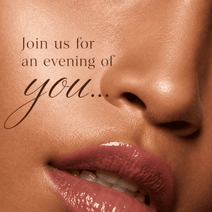 An evening of you… Sept 17th